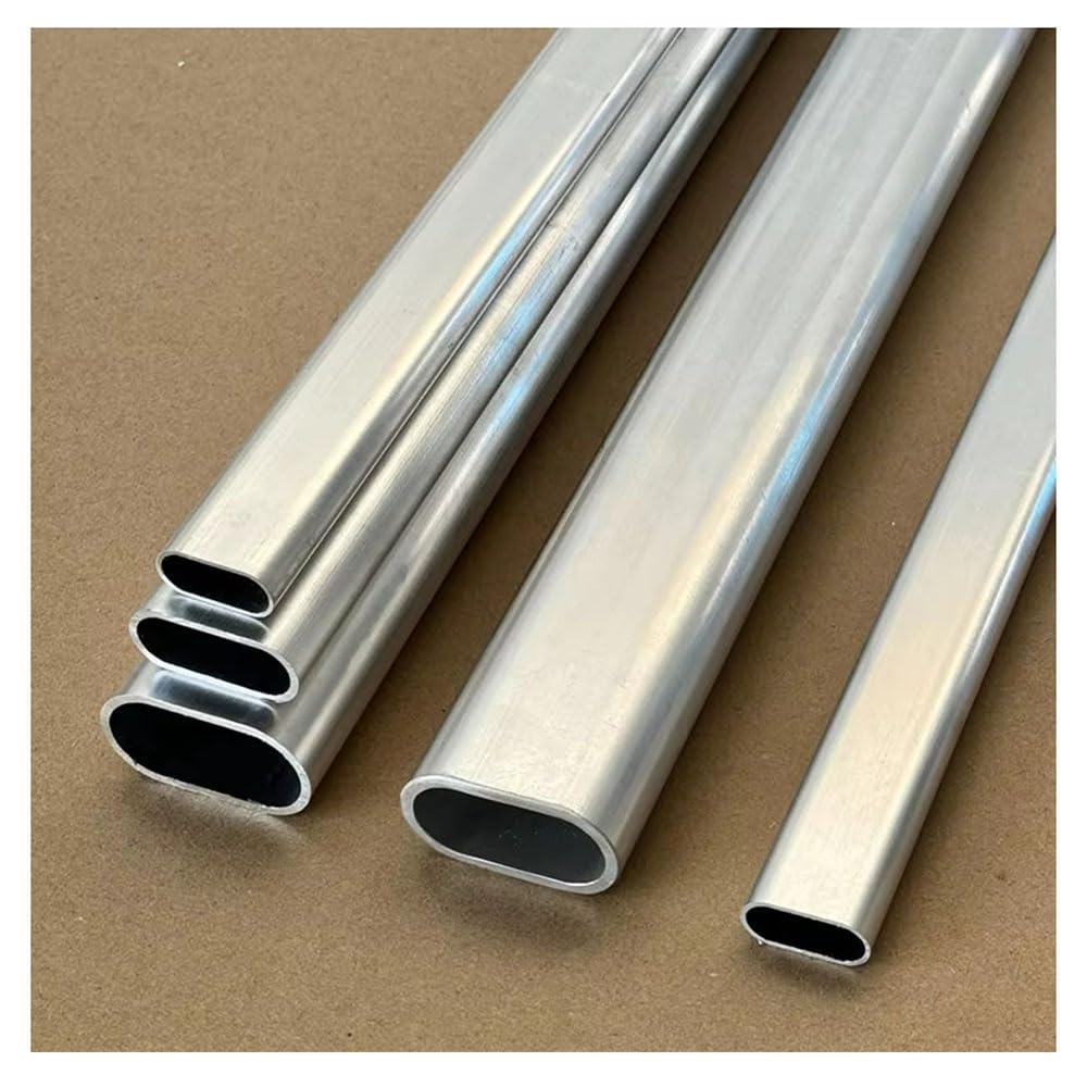 Tubo De Aleación De Aluminio Ovalado Plano De 1 Pieza | Tubo telescópico de manga, tubo de pista, lado largo, 15-30mm(25x11x2)
