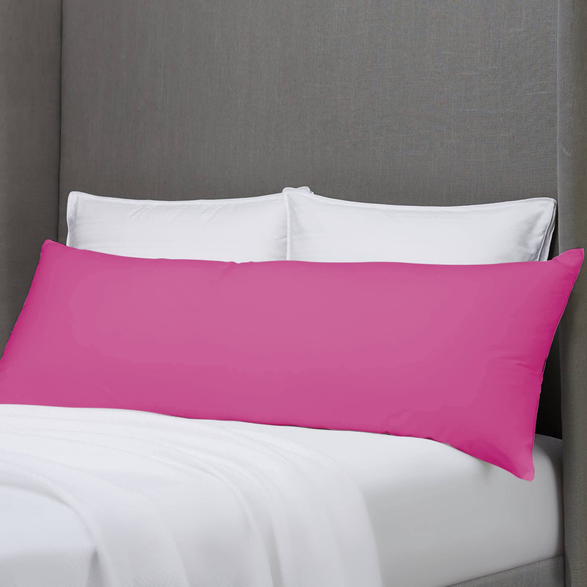 Hometex Pink 3Ft Long Bolster Pillow With Cover - Pregnancy Body Support Cushion (Pink)