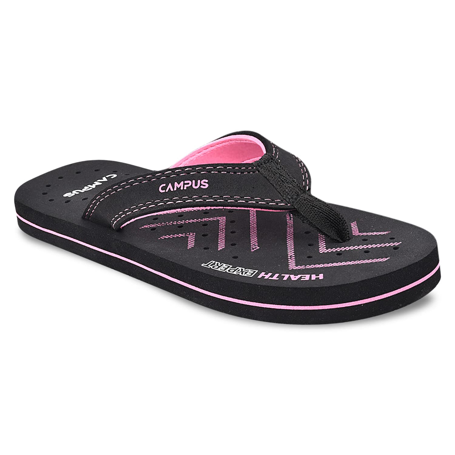 Campus Womens GCL-2004 BLK/Pink Flip-Flops - 6UK/India GCL-2004 (B09VH463B2) Amazon Price History, Amazon Price Tracker