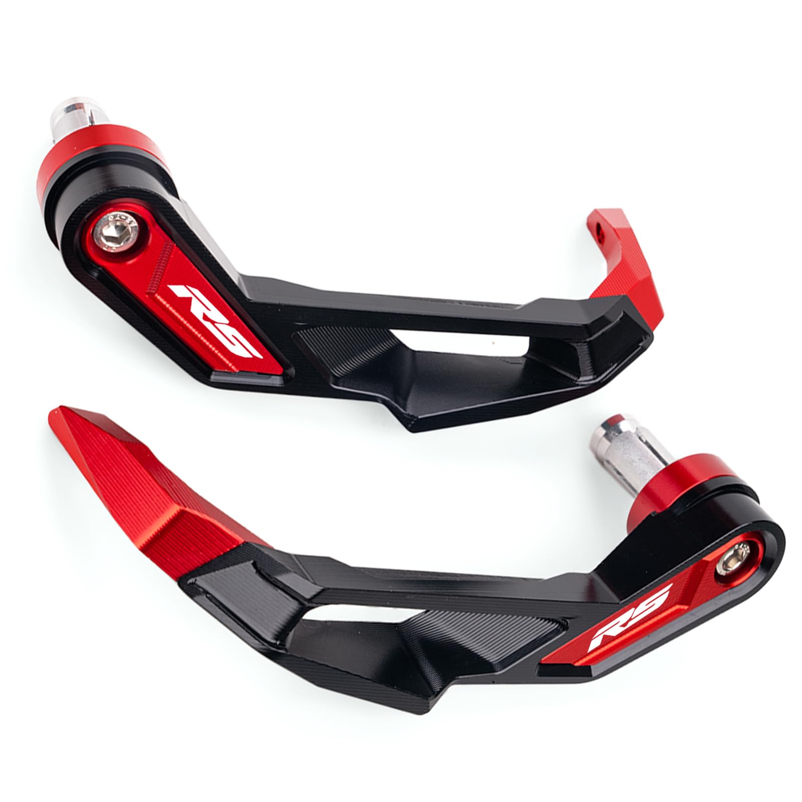 Paramani Moto Per RS 660 RS660 RSV4 FACTORY 2021-2025 RS457 2024 2025 RS125 RS50 Accessori moto Protezioni per manubrio Protezioni per leve freno e frizione Alluminio Paramani (Rosso)