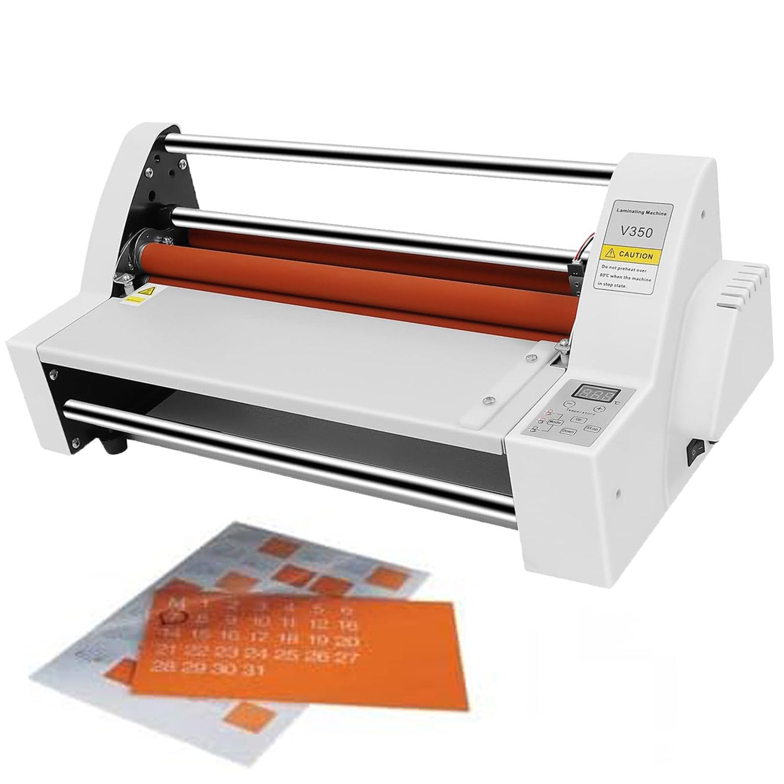 Macchina per Laminazione da 13,7 Pollici, Plastificatrici per Presentazioni in Ufficio, Plastificatrice a Caldo e a Freddo, Plastificatrice Fotografica Commerciale