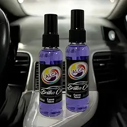 Kit 2 Cheirinhos Automotivo Carro Alta Durabilidade 60 ml cada Brilho Car (Carro Novo)