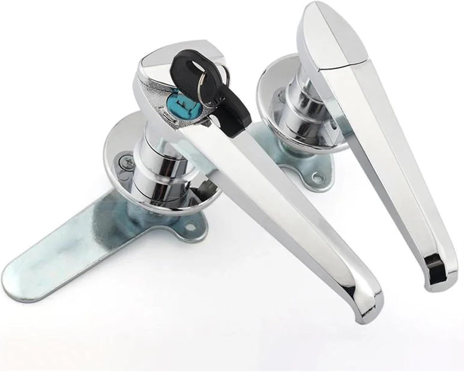 MS306 Stainless Steel Handle Lock Distribution Cabinet Door Swing Electric 1Pcs(MS306-3)