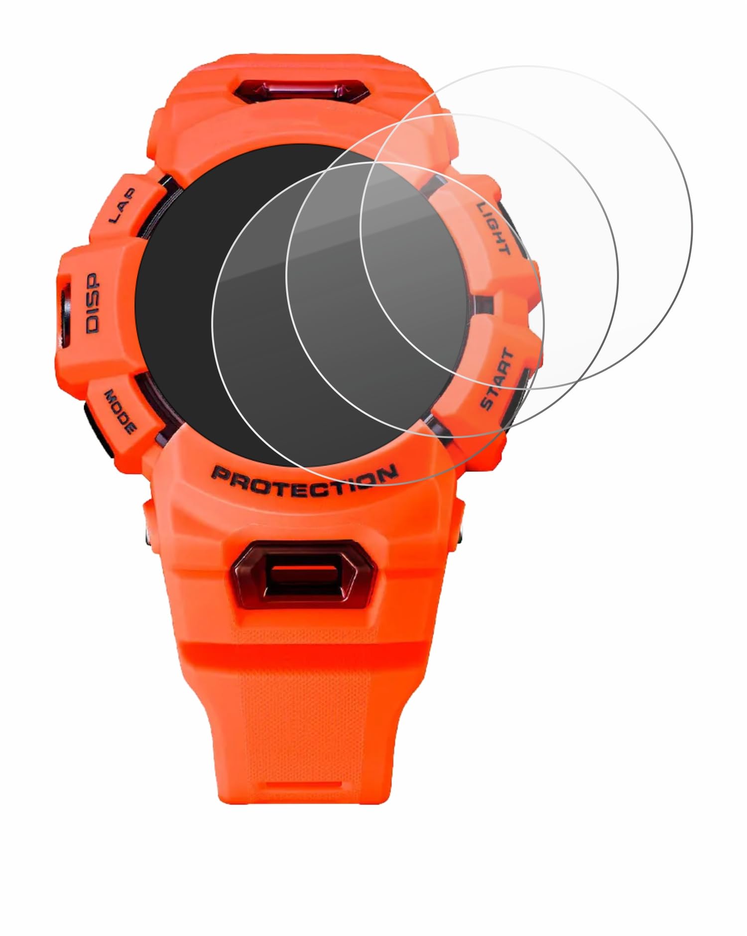 BROTECT Protector Pantalla Cristal para Casio G-Shock GBA-900 Protector Vidrio (3 Unidades) - [Dureza 9H, Anti-Arañazos]