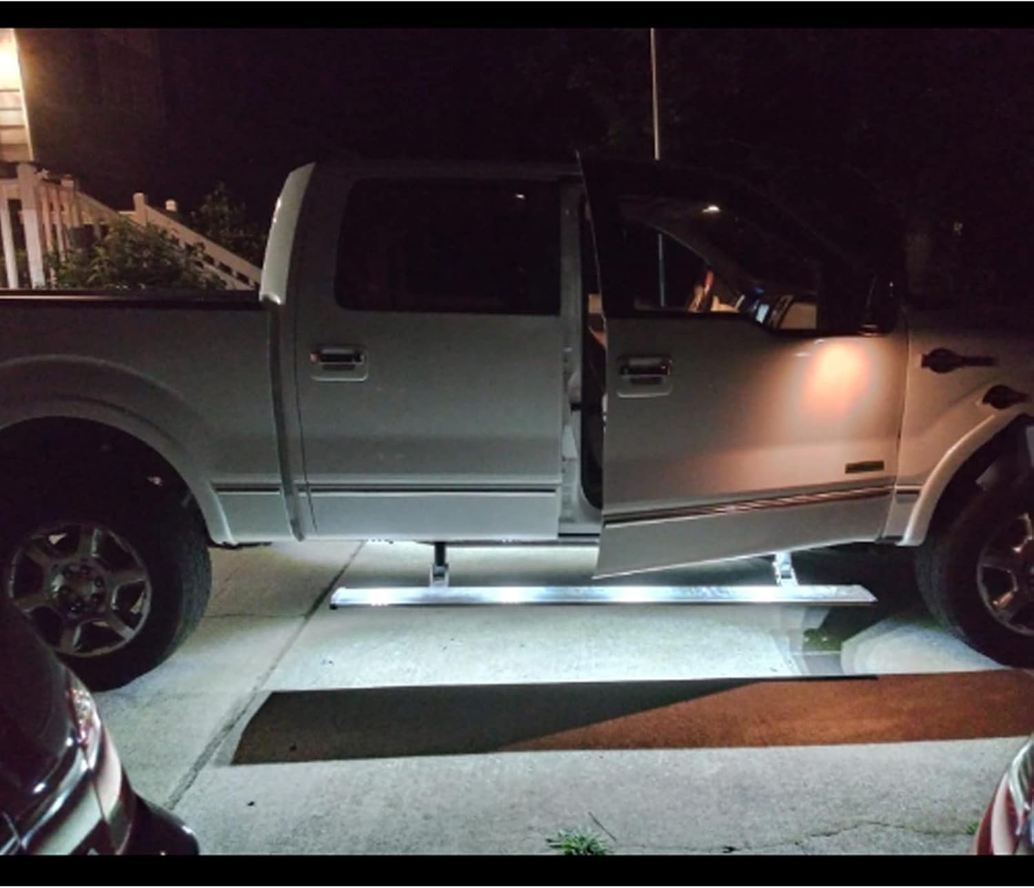 LED White Truck Bed Light Kits,24-SMD LEDs Super Bright White Waterproof Illuminating Lathe Track Cargo Compartment Pickup Bed Door Pedal Foot Well Night Working