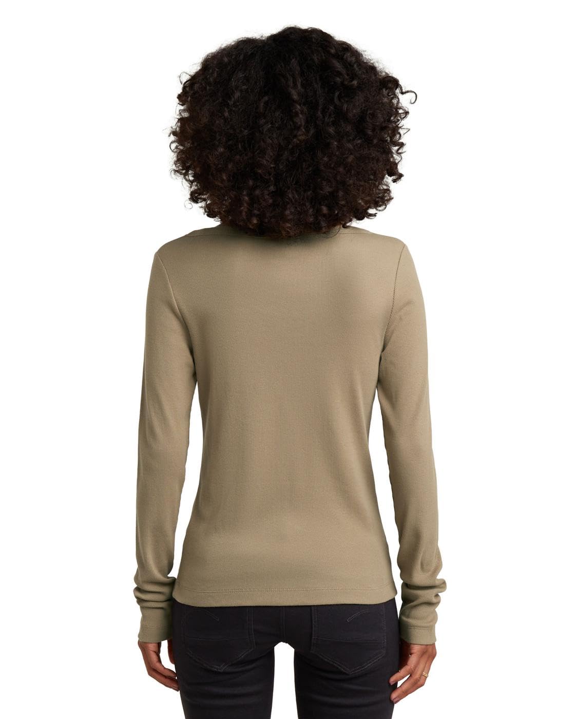 G-Star Damen Slim Rib Open Neck T-Shirt T-Shirt (1er Pack)