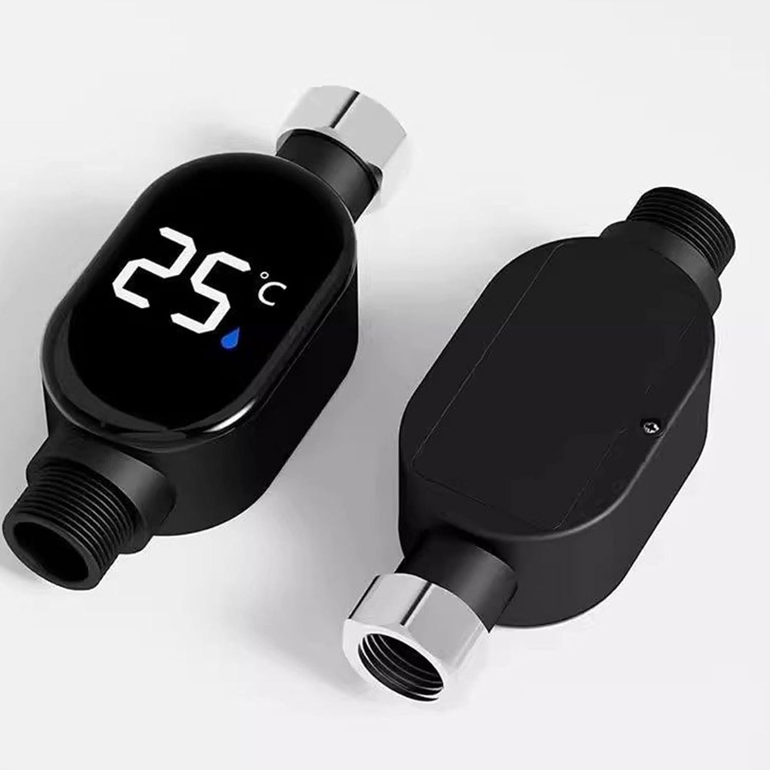 Led Shower Water Temperature Thermometer, Real-time Led Display Touch Control Shower Thermometer, Waterproof Universal Bathroom Temperature Monitor image 3
