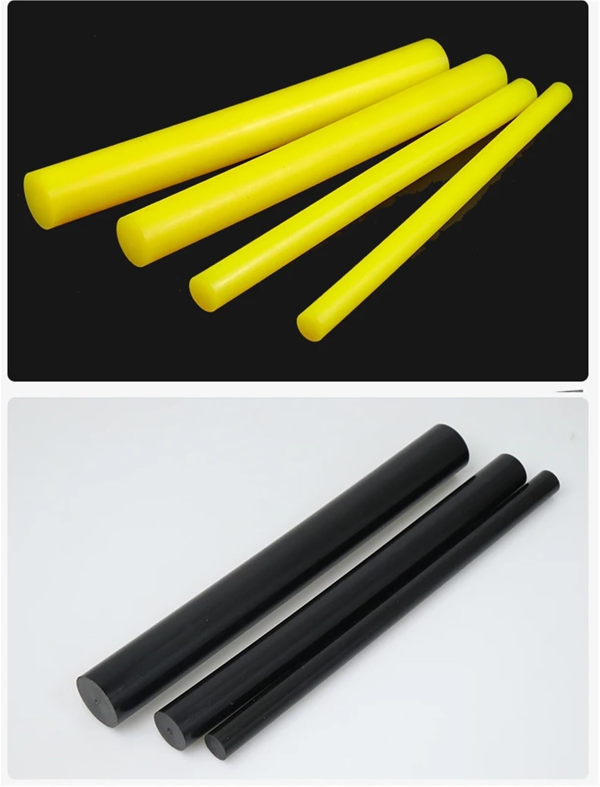 Tige en polyuréthane PU solide, diamètre 20-55mm, longueur 500mm, dureté 80A, 1 pièce