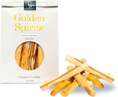 Palitos de incienso Palo Santo prémium de Perú bolsa de 12 varillas de incienso palitos de Palo Santo 100 orgánicos cosechados de forma sostenible