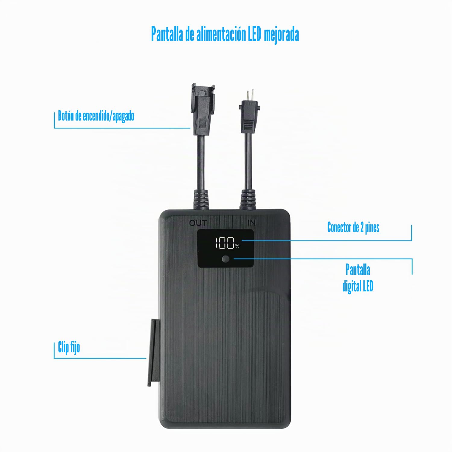 STAIGO Batería para Reclinador Eléctrico con Pantalla LED para Muebles Reclinables, Sofá, Sillón Elevador, Recargable Inalámbrica para 2-Pin Movimiento Eléctrico [25.2V 2500mAh]