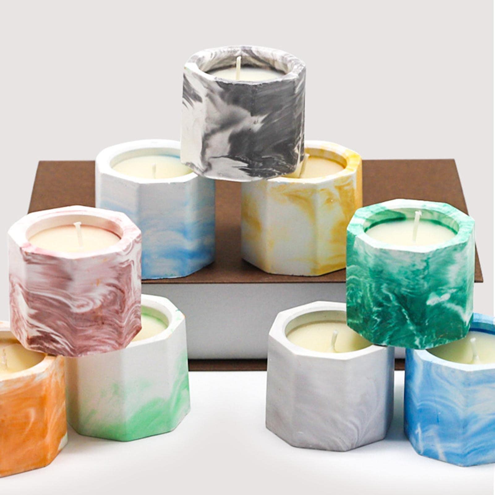 Velas perfumadas for Mujeres, Velas sin Humo de Cera de Soja Natural, Velas sin Humo de 2.5 oz de Larga duración, Regalo de Velas de SOYA perfumada for Mujeres, mamá, baño, Yoga, romántico