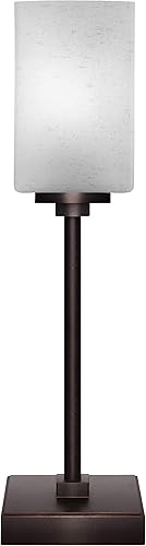 Miniatura 4 de Toltec Lighting Luna - Lámpara de mesa con 1 luz en granito oscuro (54-DG-637)