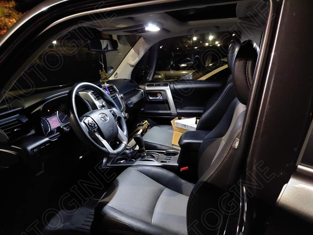 Super Bright 6000K White LED Interior Light Kit Package for 2016 2017 2018 2019 2020 Toyota Tacoma + Install Tool