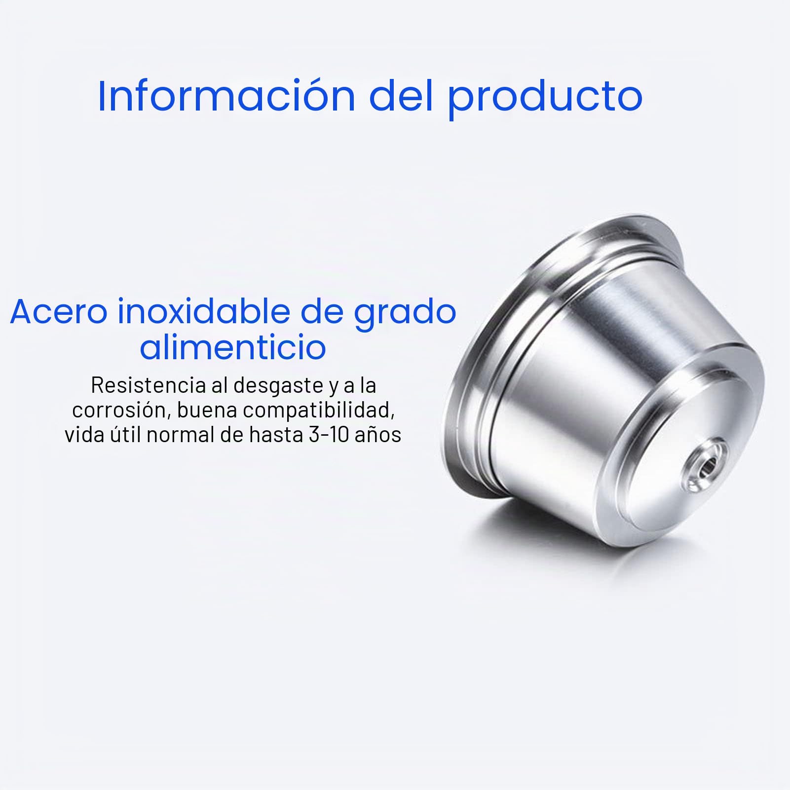 Cápsulas de café Reutilizables de Acero Inoxidable para EDG DG325,