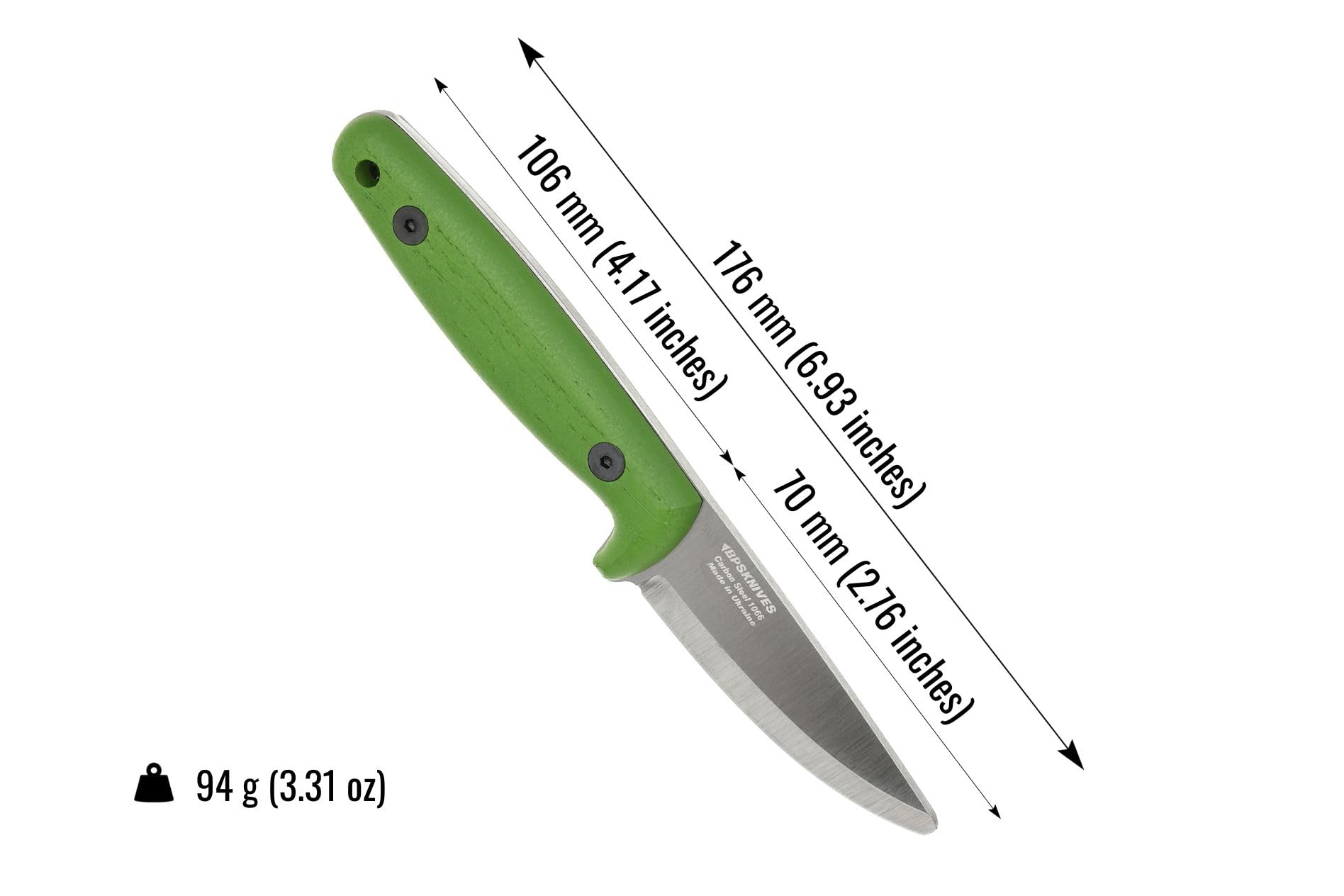 BPSKNIVES Season Series Spring – Primo Coltello per Bambini – Coltelli Bushcraft per Ragazzi – Coltelli da Intaglio – Coltello da Campeggio Sicuro per Bambini con Fodero e Punta Arrotondata