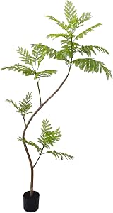 AfanD Artificial Jacaranda mimosifolia Tree, 68in Tall Fake