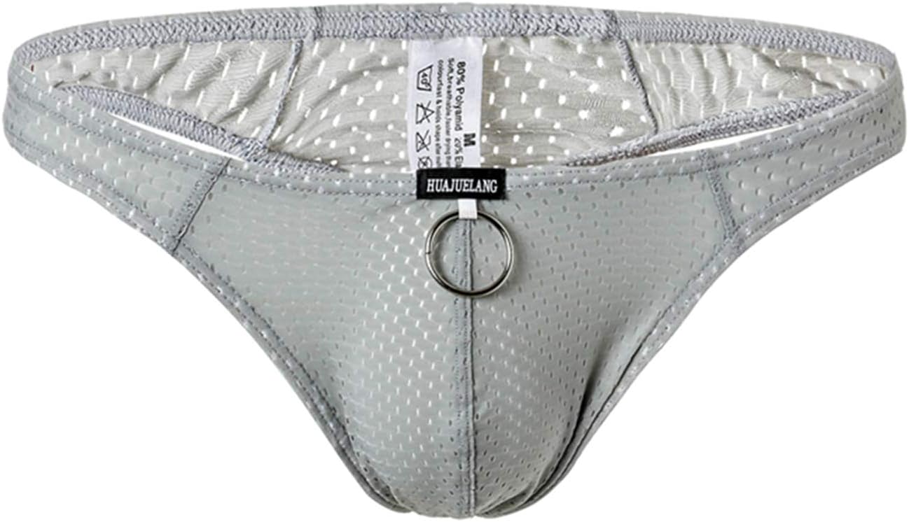 Sexy Men Thongs Breathable Hole Underwear Low Rise Pouch Jockstrap G-Strings Underpants