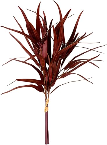 Ramas de hojas de eucalipto artificiales, tallos de hojas de eucalipto falsas, tallos verdes de tacto real para el hogar, arreglo floral, festival