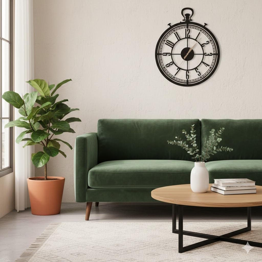 Designer Metal Wall Clock - Antique Style -2 Designer Metal Wall Clock - Antique Style -2