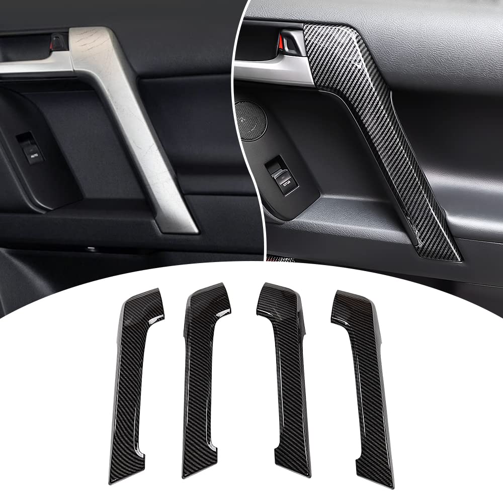 for Toyota Land Cruiser Prado 150 2010-2023 2020 2021 2022 Replacement of Door Large armrest Frame Modification Accessories (Fiber Pattern)