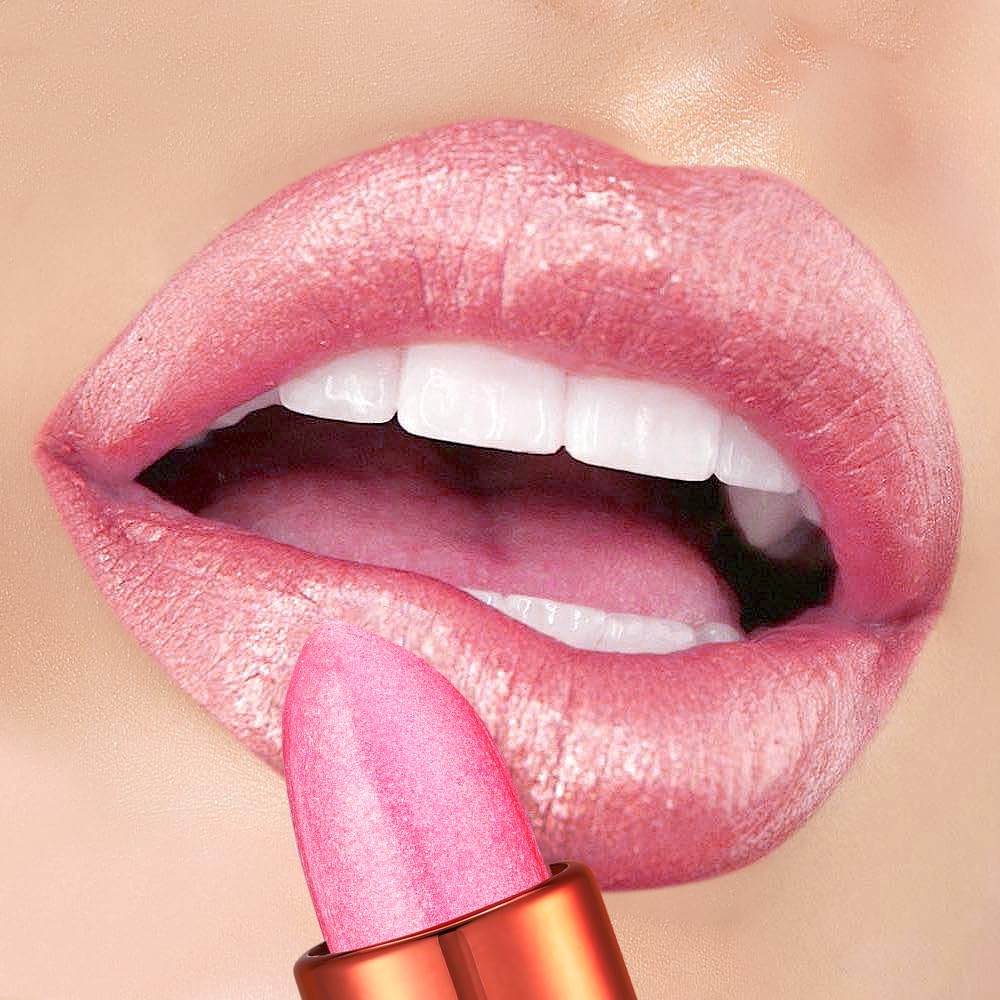 DaimAnpu Glitter Metallic Lipstick Set - 1Pcs Shim...