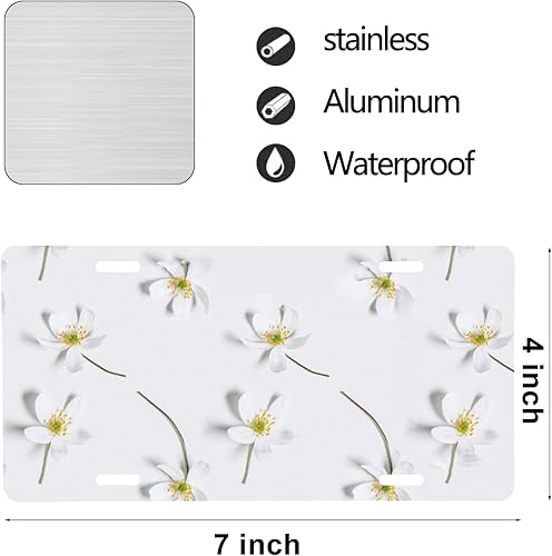 Miniatura 3 de Placa de matrícula personalizada, placa personalizada de 7 x 4 pulgadas para motocicleta con texto de imagen, placas personalizadas para bicicletas