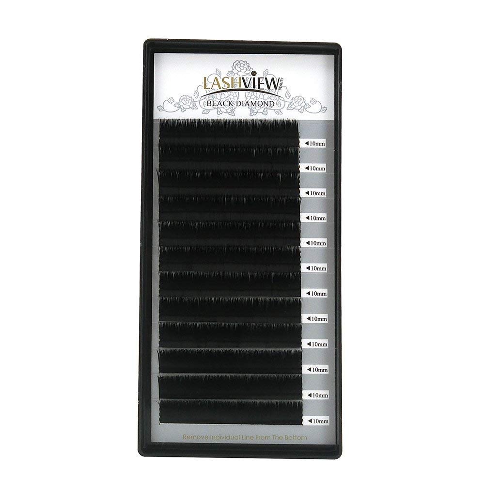 LASHVIEW 0.05 C Curl 1S Make Fan Eyelash Extension (10mm)