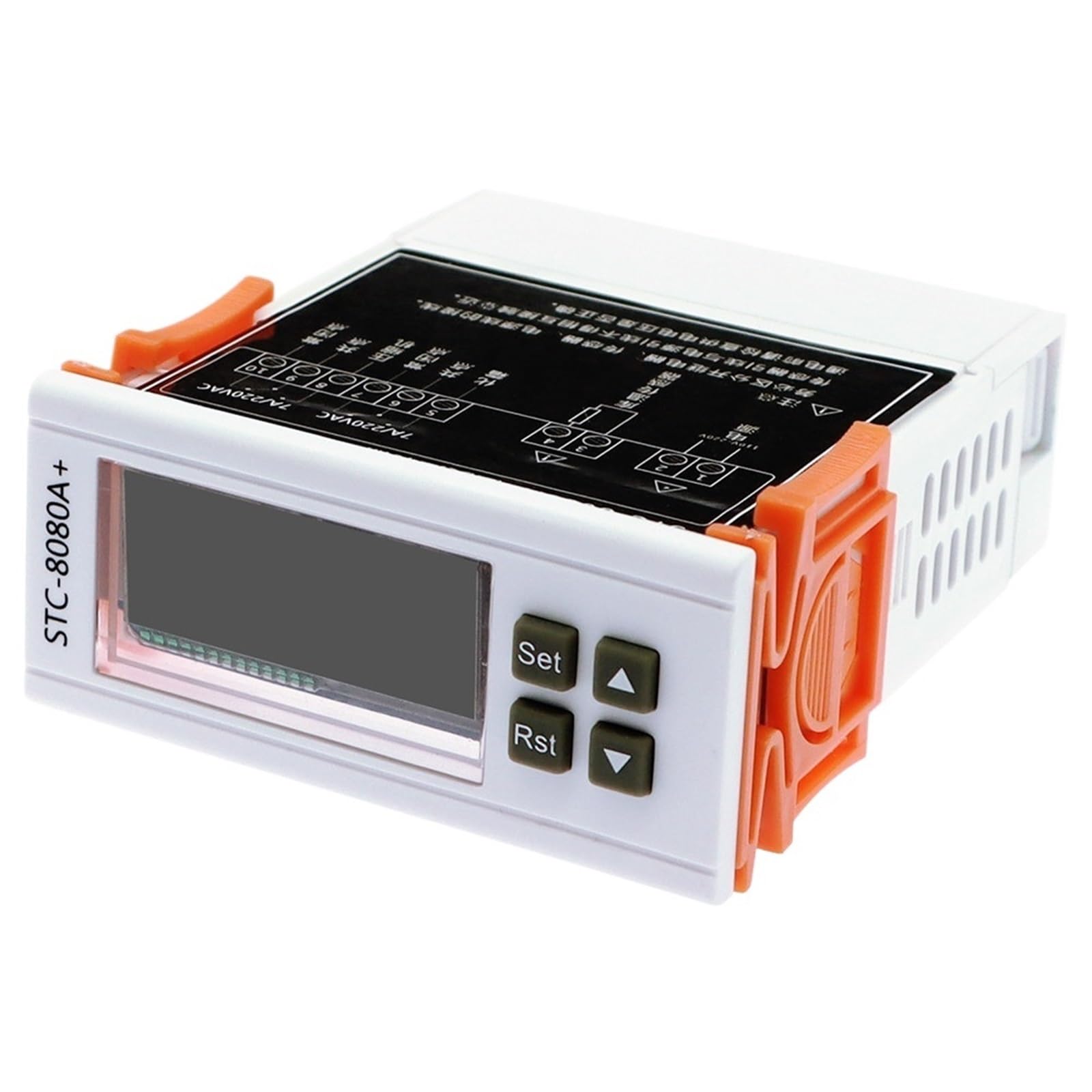 Wsjmwkw White 12V Stc-8080A+ Digital Thermostat Intelligent Automatic Temperature Controller For Refrigerated Cabinet Defrost Timer Alarm Function(White 12V)