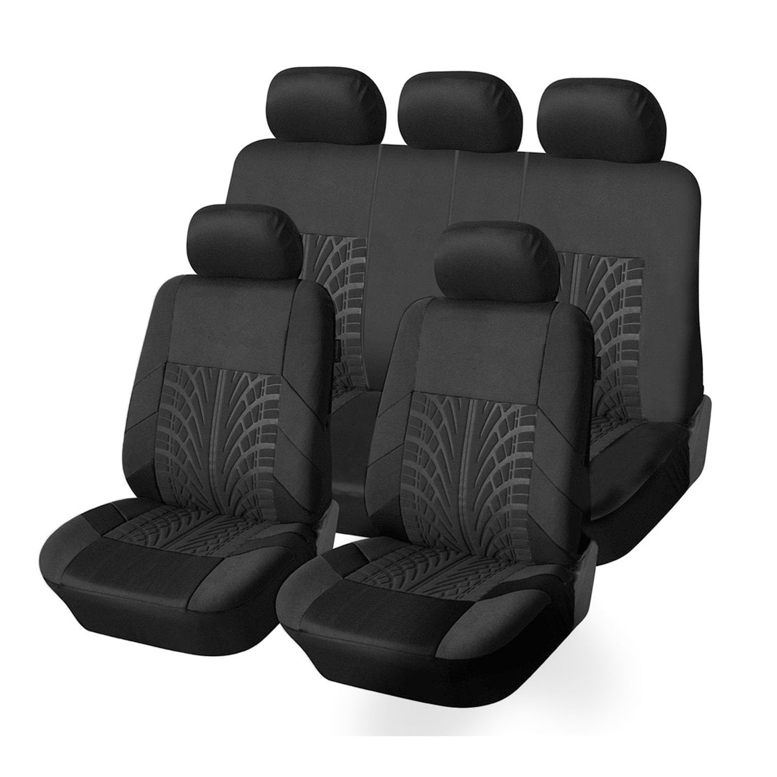 Zjxwnb 9PCS Ensembles De Housses Siège Voiture Pour Nissan Navara D22 Navara D40 Navara D40 S Navara Np300 Navara Np300, Ensemble Complet Housses Siège Auto Cuir Imperméable Confortables Respirant