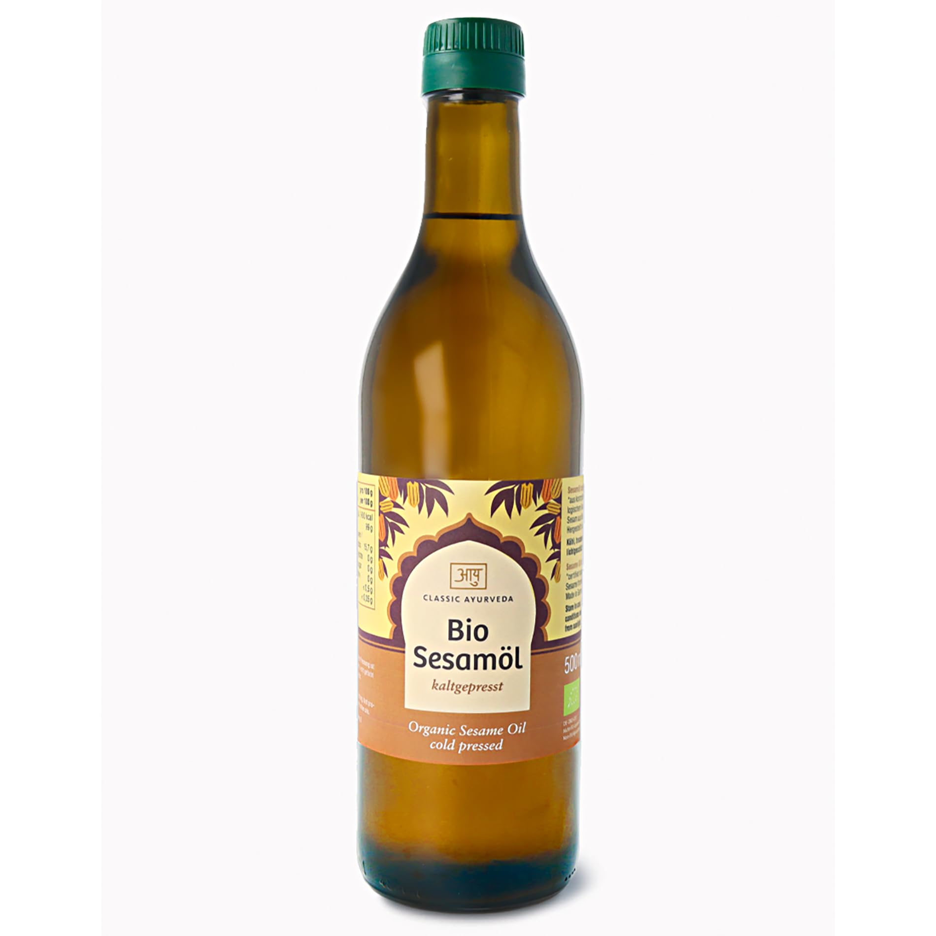 Classic Ayurveda Bio Olio di Sesamo, 500 ML