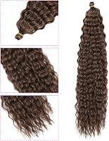 Dsoar 22 Inch Deep Twist Crochet Hajfonás 3 Csomag Ocean Wave Szintetikus Hajhosszabbítás Nőknek 2