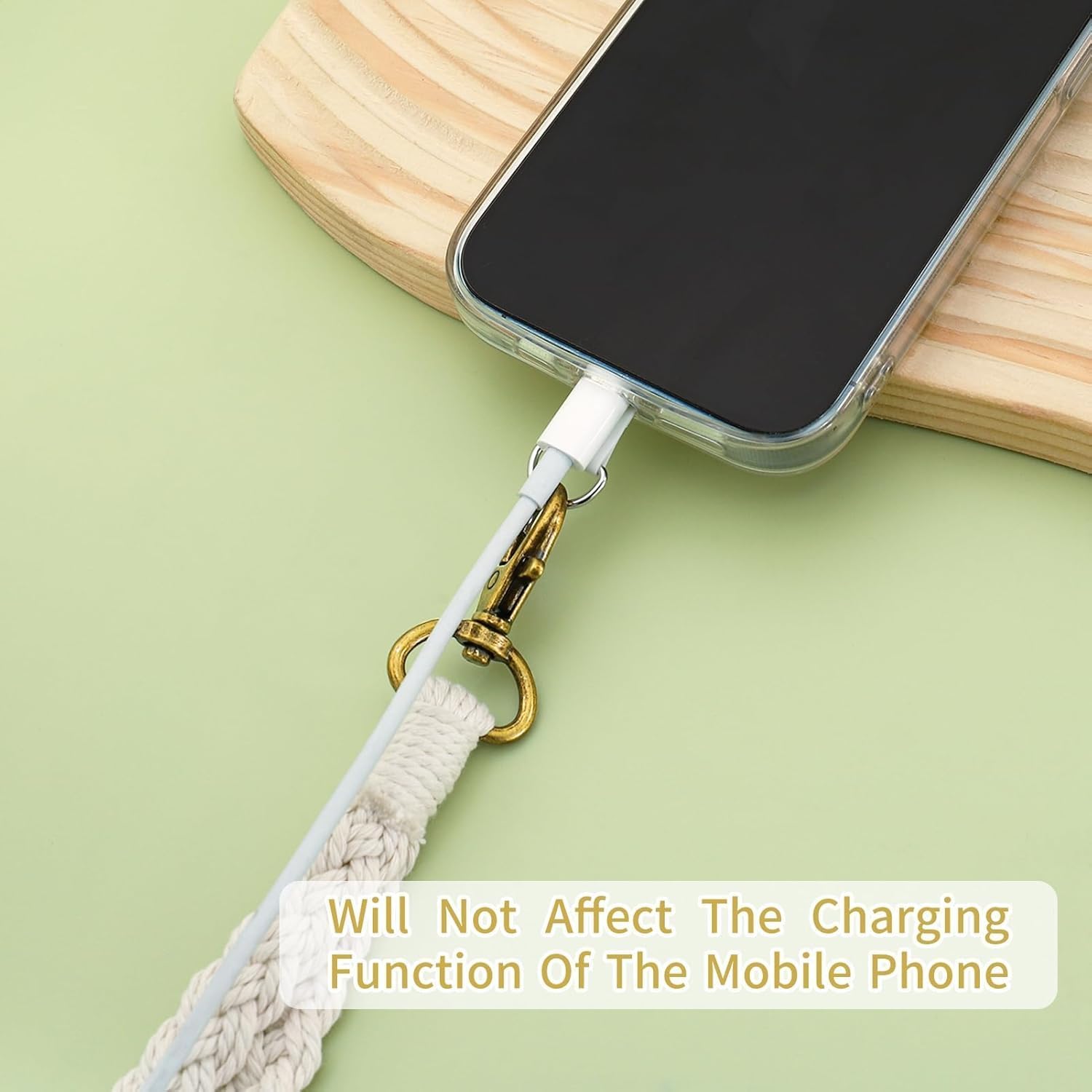 الرائد - أحزمة جوال مكرمية بنمط بوهو، حبل يدوي الصنع مع دلاية ... - view 3