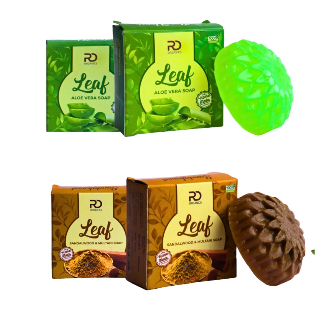 Natural Soap Combo Pack – Aloe Vera + Sandalwood Multani Soap | Chemical-Free