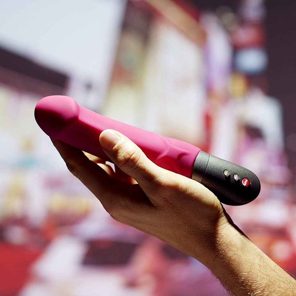 Fun Factory MR BOSS - Vibratore realistico per donna, in silicone, della linea Battery Plus, Mora