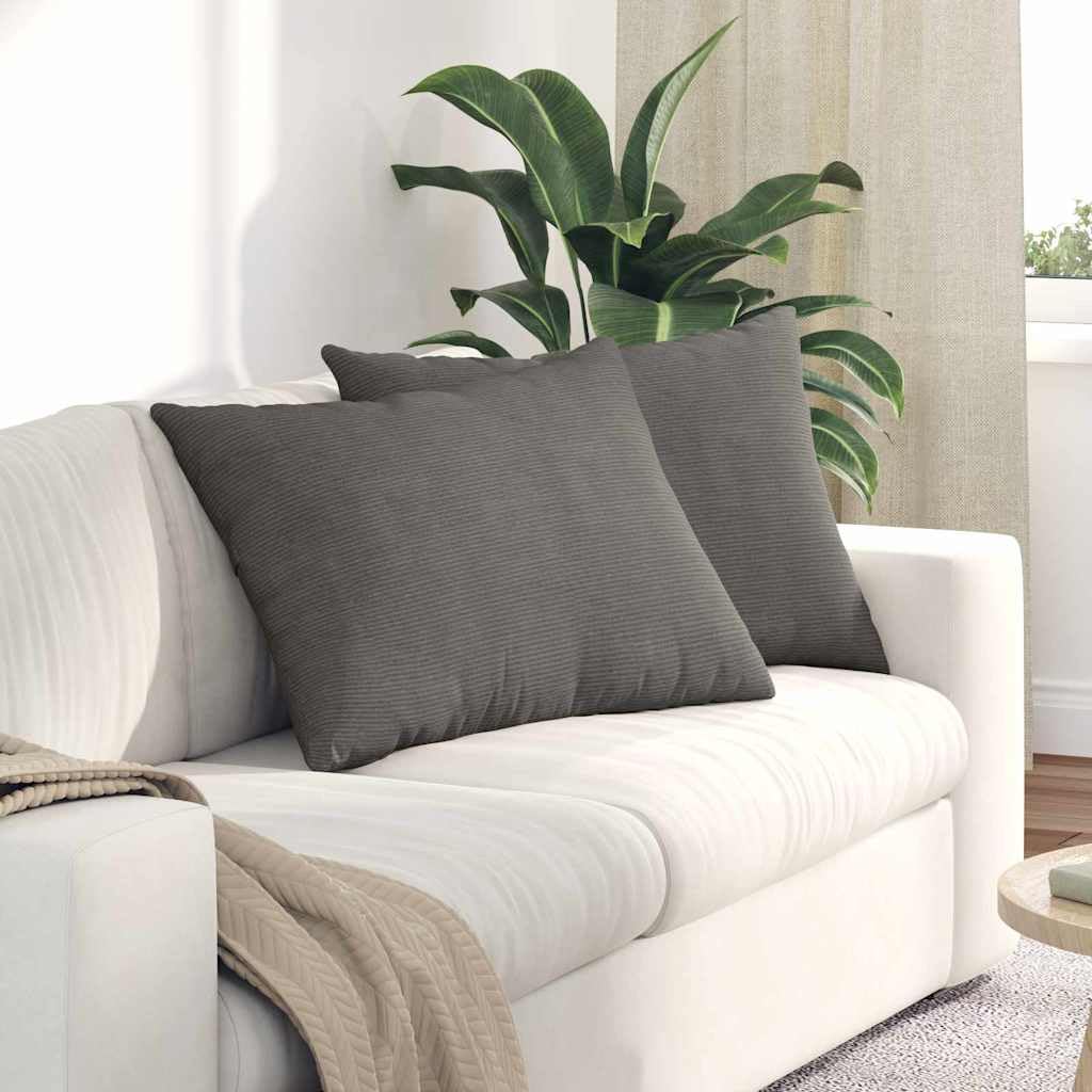 Coussin de canapé gris clair 70 x 50 cm rectangulaire déhoussable