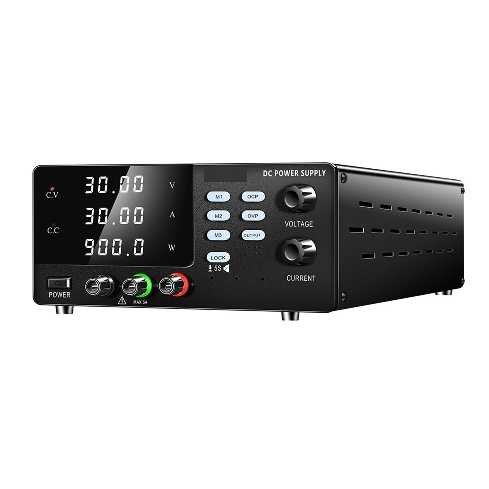Fuente de alimentación CC variable, regulador de voltaje de alta potencia R-SPS3030C, 30 V, 30 A, 900 W, cargador rápido de 12 V y 24 V. Alta estabilidad(60V 10A 600W)