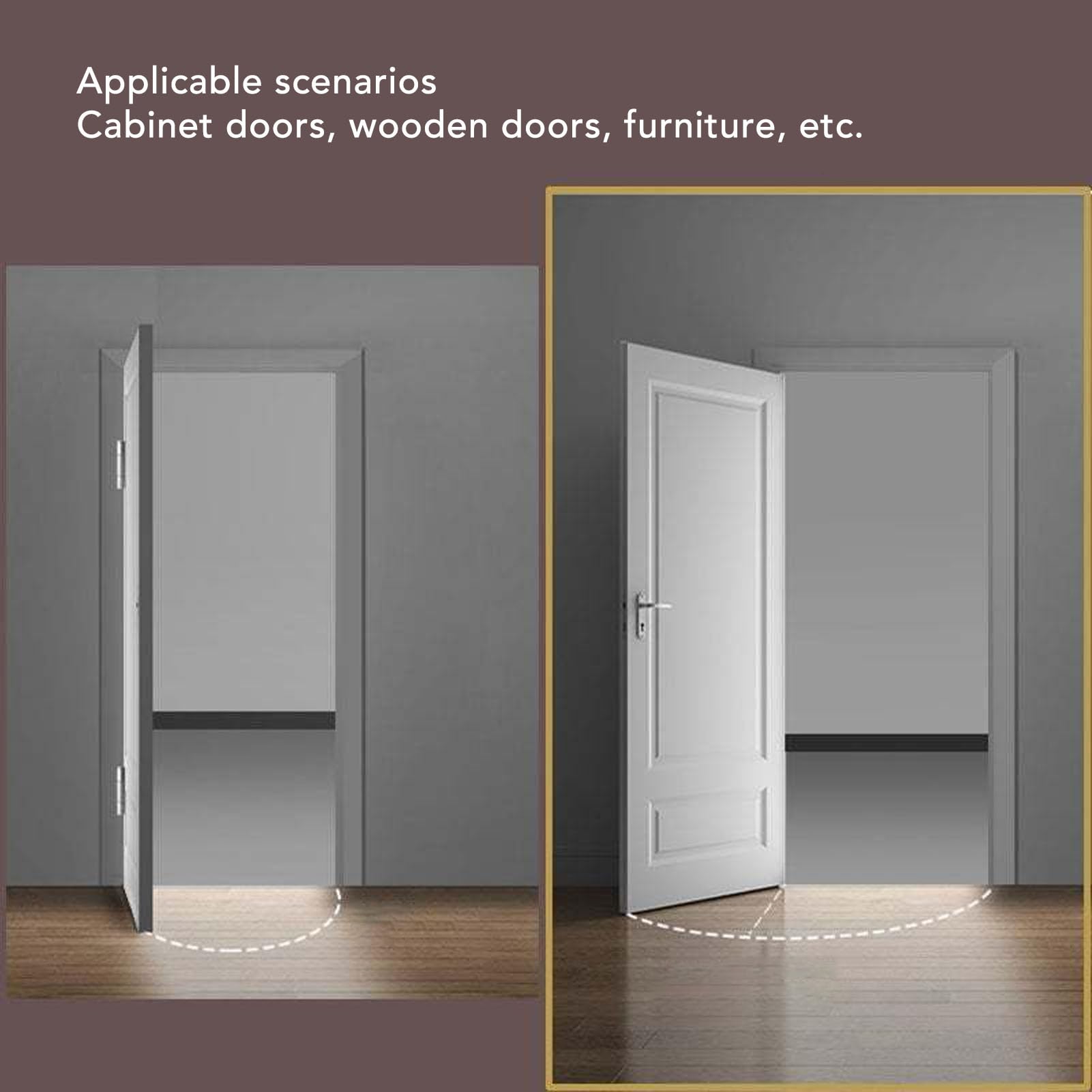 Self Closing Spring Loaded Door Hinges for Cabinets and Furniture, Easy to Install Hardware Accessories