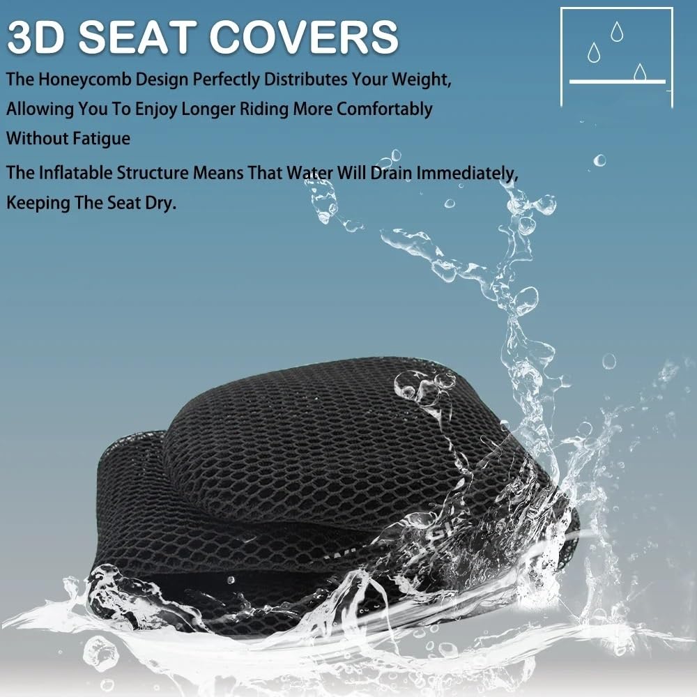Funda Asiento Moto Funda De Asiento Air Flow para Motocicleta Transpirable, para SV 650 2019-2023