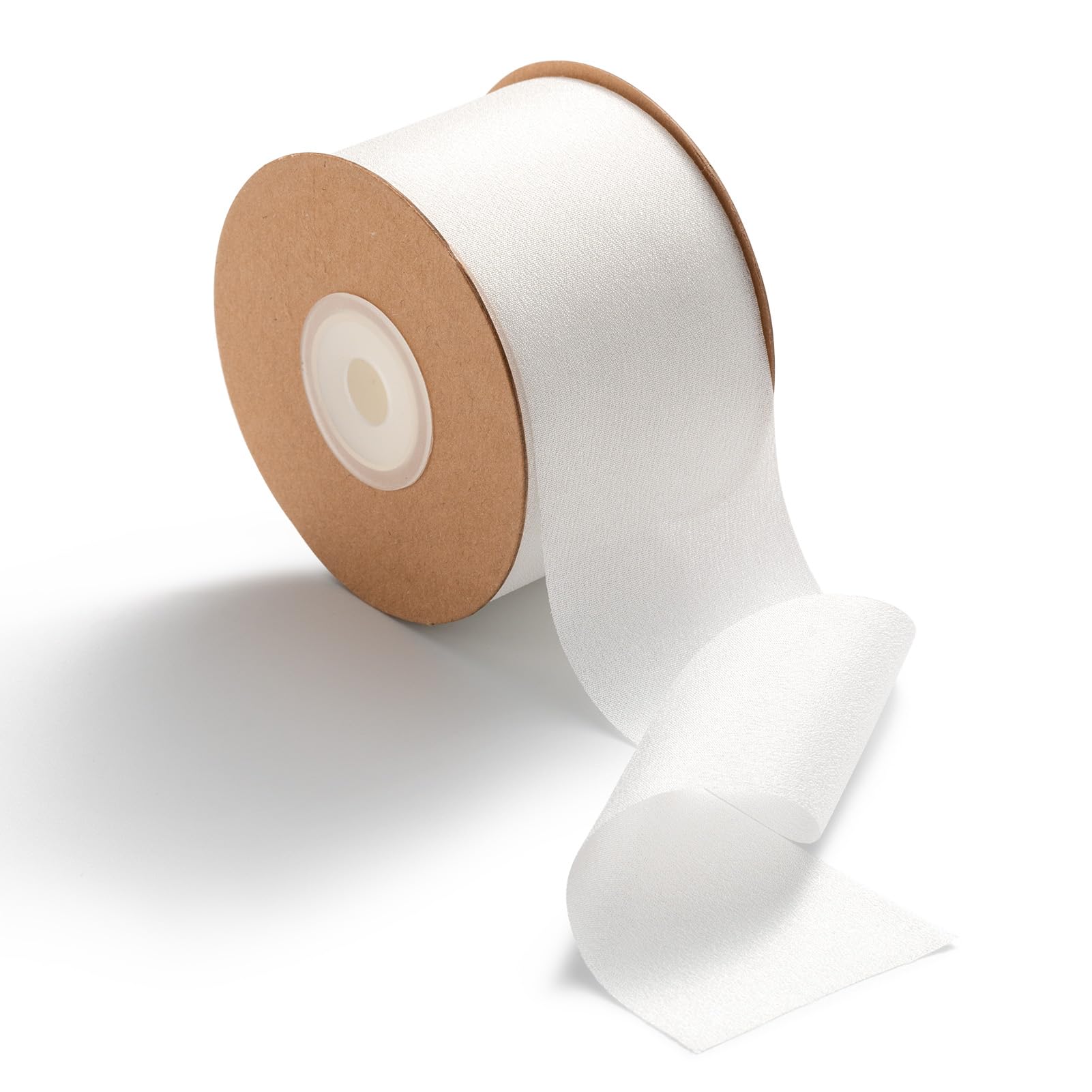 MORSUNBELA Geschenkband Breit Schleifenband Hochzeit Seidenband Dekoband 3,8 cm x 23 m