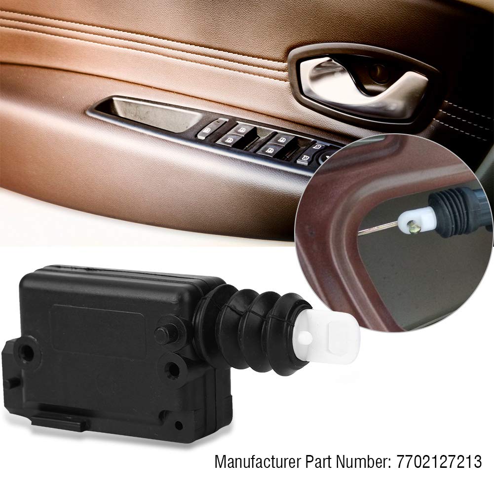 Car Door Lock Actuator, 7702127213 Car Central Motor Actuator 2 Pin Door Lock Actuator for Megane 1995-2002, Scenic 1997-2003, Clio I 1990-1998,Clio II 1998-2005