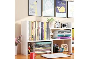 Adjustable Table Book Shelf: Expandable Desktop Storage Solution