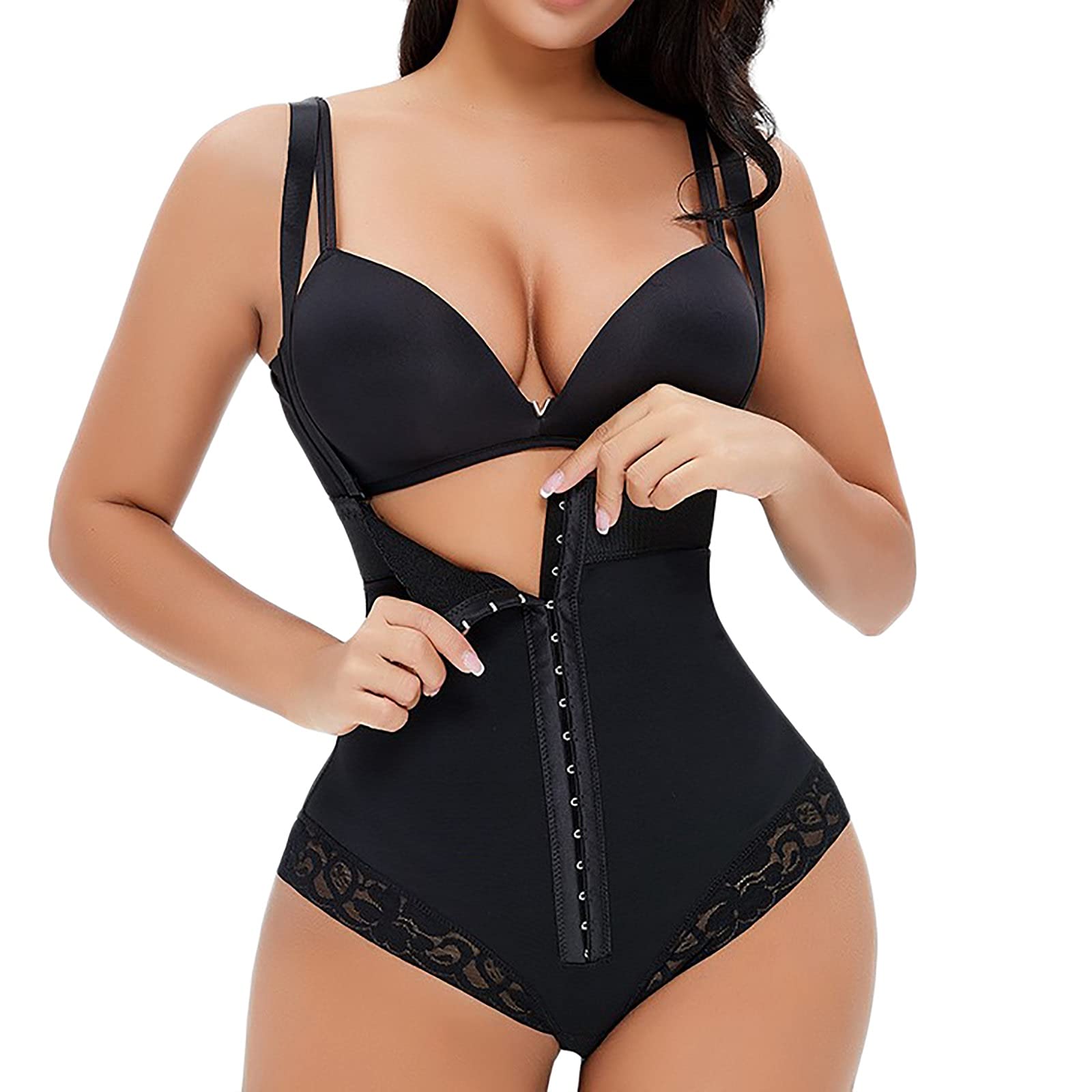 Body Modellante a Busto Aperto, Intimo Modellante Senza Cuciture, Modellante for Donna