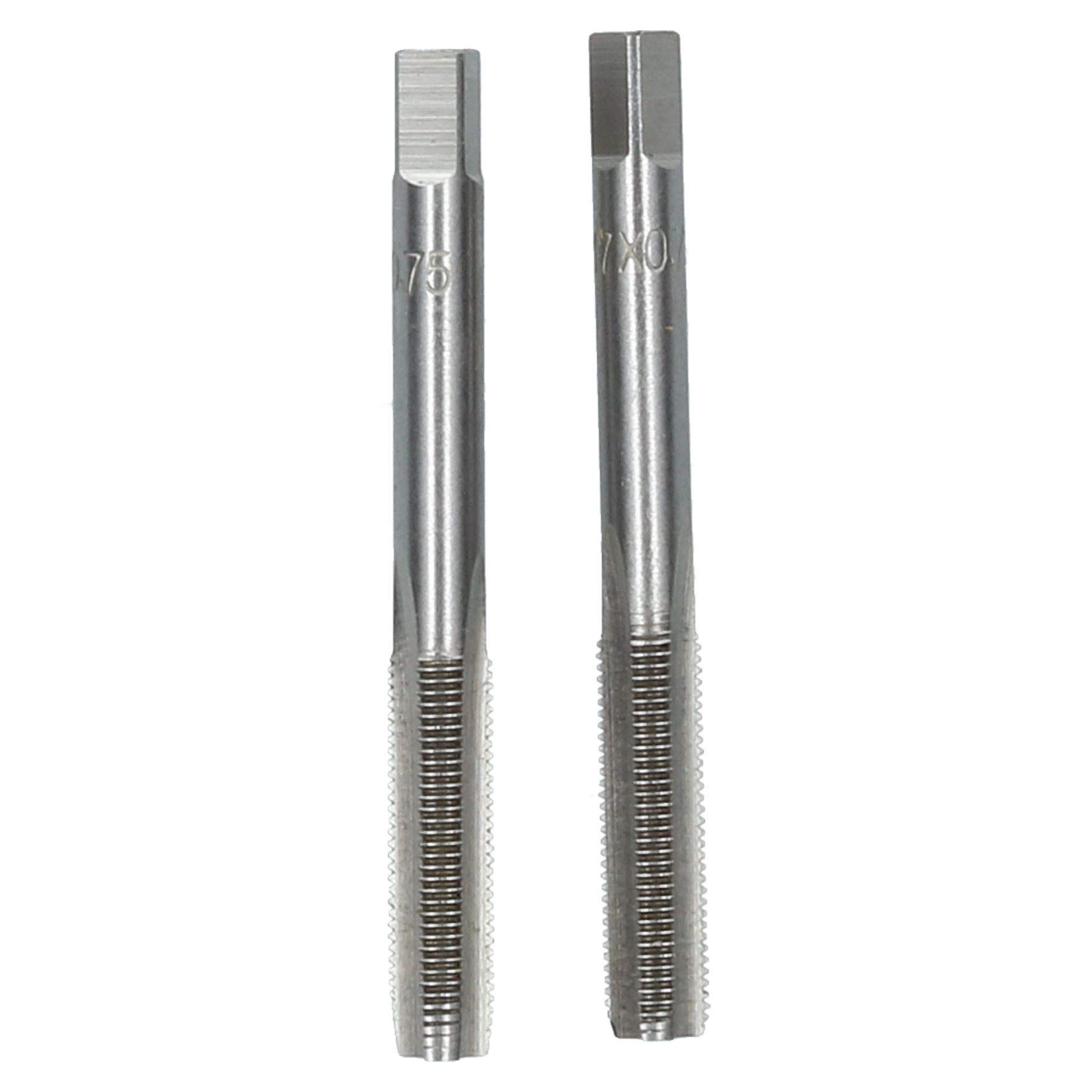 Ab Tools M7 X 0.75Mm Metric Tap Set, Tungsten Steel, Taper And Plug Thread Cutter Td029
