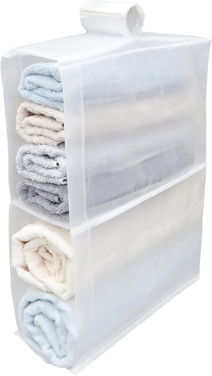 Towa Sangyo Laundry Storage, Towel Hanging Storage, 3.9 x 11.8 x 15.7 inches (10 x 3