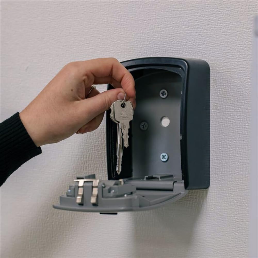 Boîte à clés HERABOX à code big gris argenté - Solution de sécurité pour clés