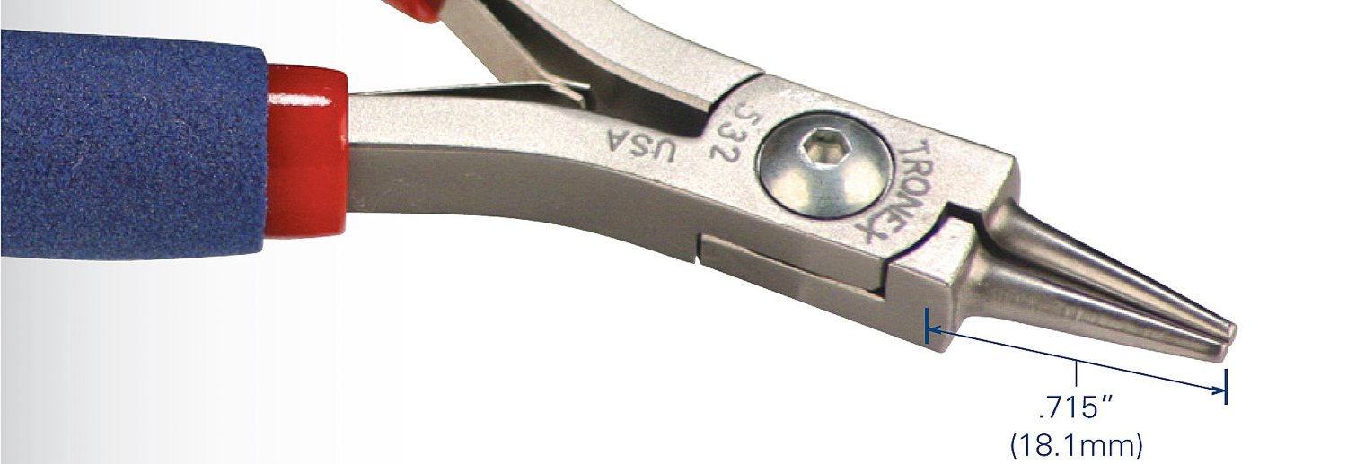 Pliers – Tronex Round Nose – Short Jaw (Long Ergonomic Handles) • P732