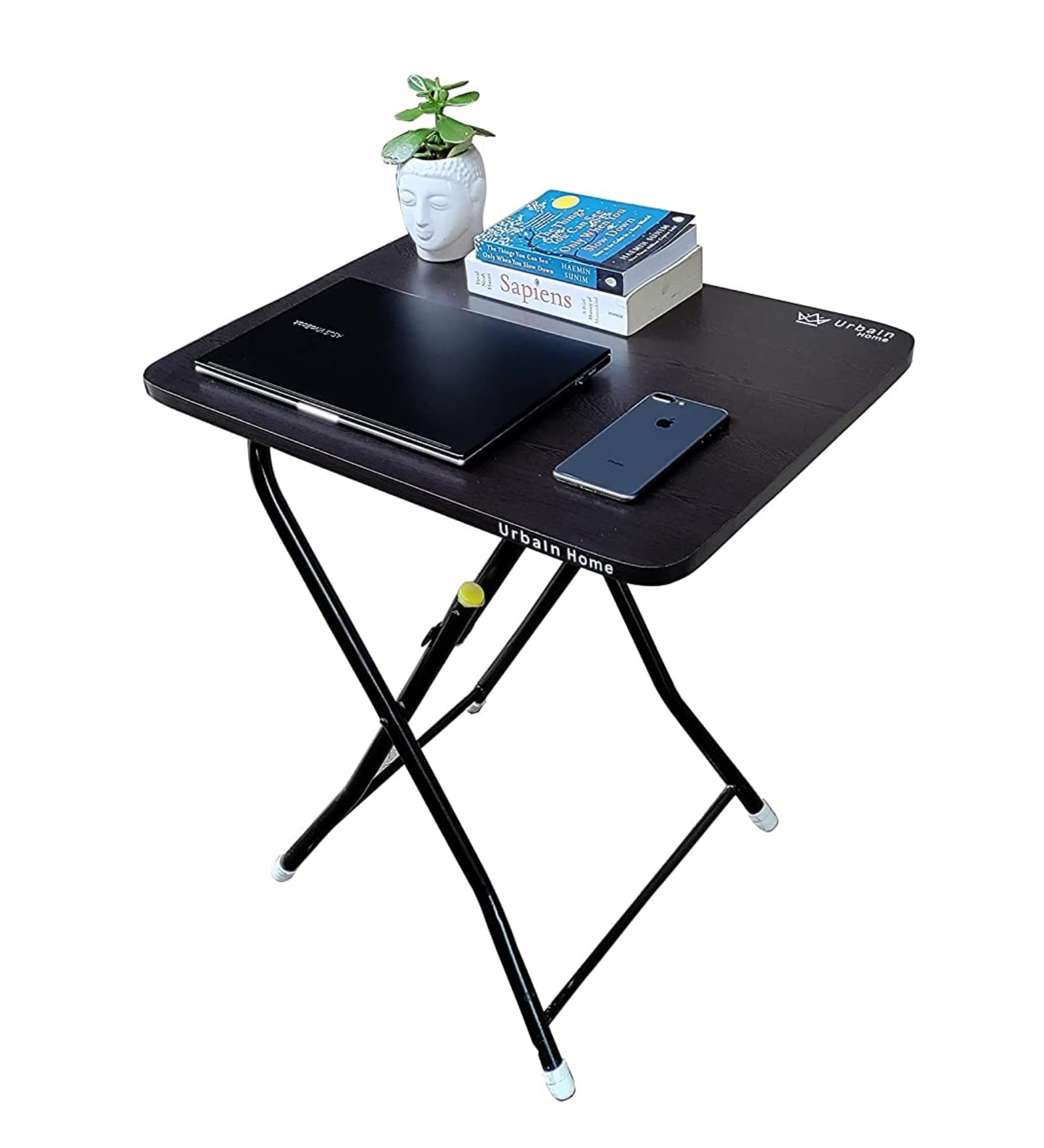 Multi-Purpose Folding Study Table, Children's Laptop Desk, Portable Foldable Bed Side/Sofa/Breakfast Table, Portable Work from Home Desk (Dark Wenge)