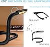 Coverzone LED Book Reading Light Flexible Book Neck Light Adjustable Brightness Table Lamp 3 Colors Reading Light Bendable Sleeve Light Suitable for Repair Night Run Walking Type-C Charging Inlet Camping FH8 [Energy Grade A+]