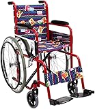 Folding Wheelchair for Children - Self-Propelled, Lightweight with Fixed Armrests and Footrests, Ideal for Indoor and Outdoor Use