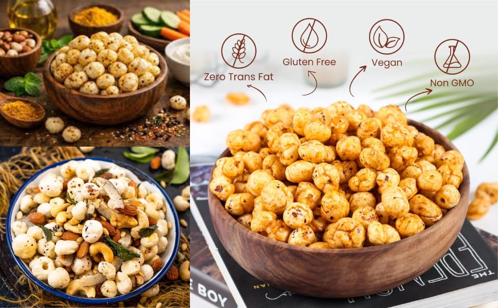 Image of Navriva Makhana 200gm|high protein| Healthy Snack |Fasting food|